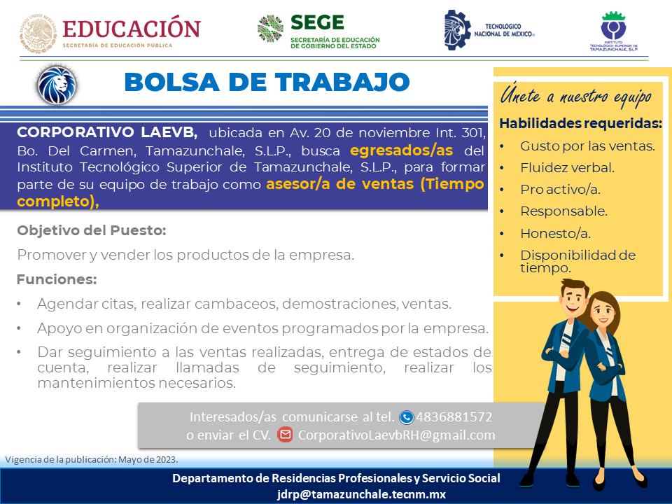 Bolsa De Trabajo Del Tec De Tamazunchale