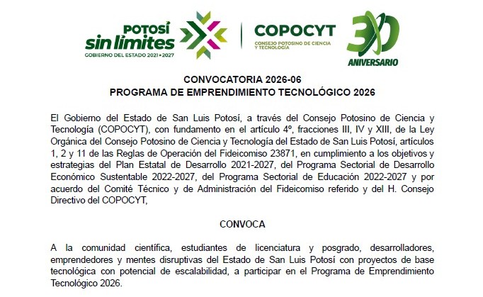 Convocatoria InnovaTecNM 2026