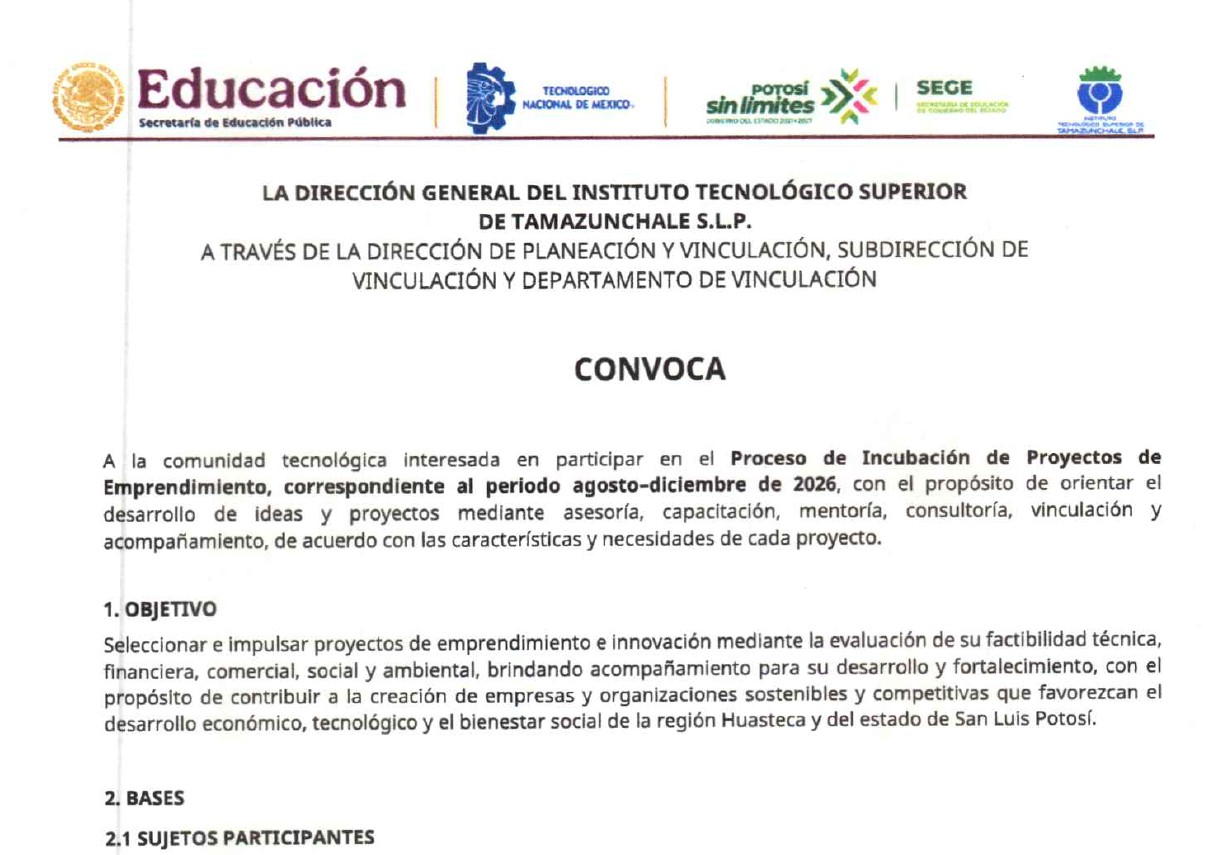Convocatoria InnovaTecNM 2026